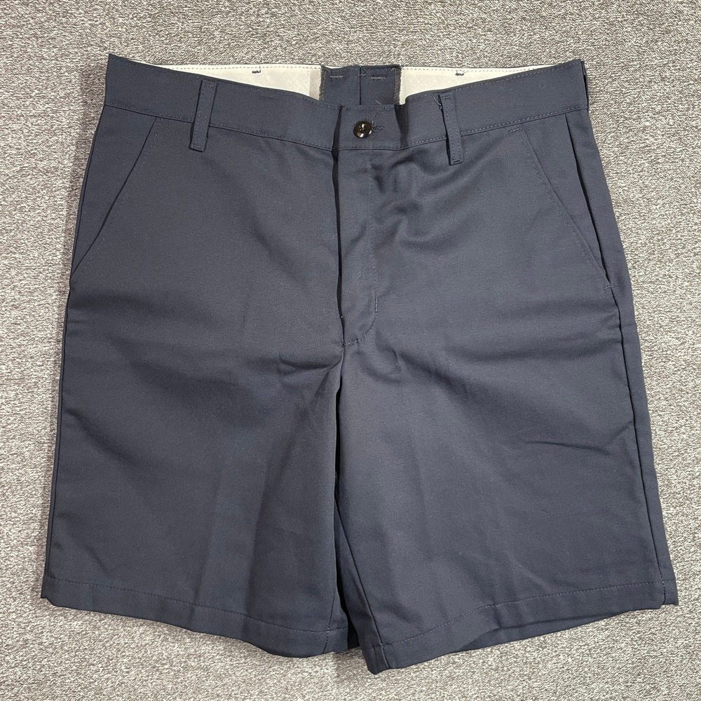 Red Kap Shorts Size 36 Mens Navy Blue Work Flat Front Industrial Cargo NWT